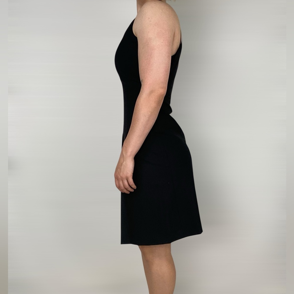 THEORY Lenora Wool Scoop Neck Midi Dress Sleeveless Business Casual Black Size 2 - Picture 2 of 6